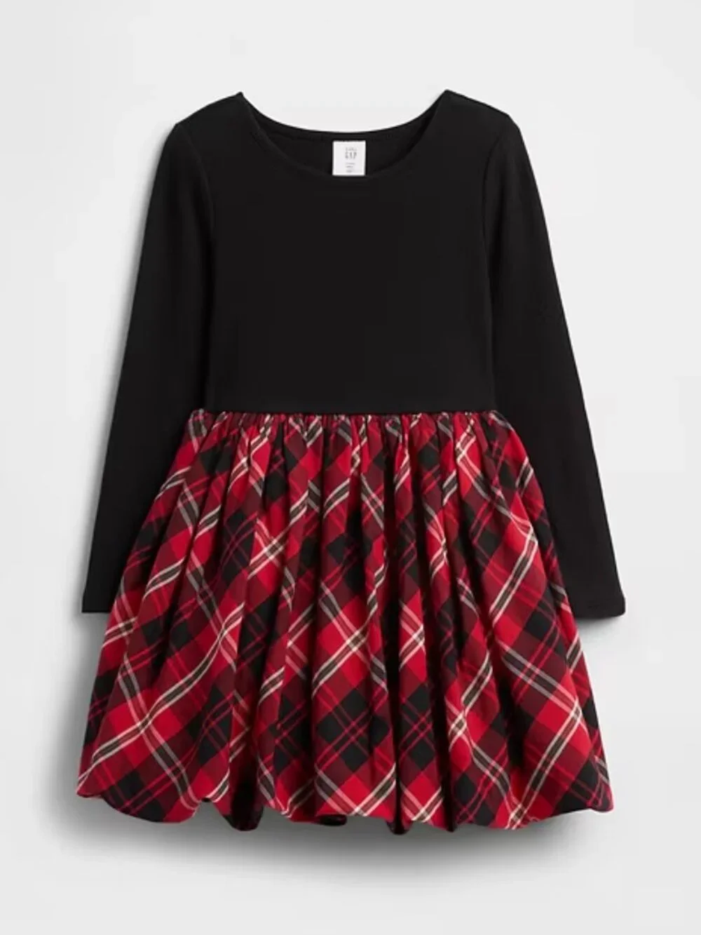 BabyGap Red Holiday Plaid Bubble Dress
